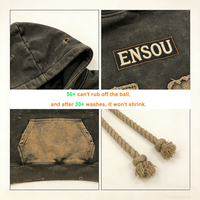 Fabricant OEM/ODM – Sweat à capuche personnalisé pour homme, avec appliques printanières, patchwork effiloché, délavé, effet vieilli, écologique et respirant