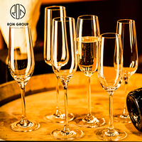 Prix usine Cristal De Luxe Bar Pub Hôtel Restaurant 7oz Gobelet Verres Durables Verrerie Vigner Flûte À Champagne Tasse En Verre
