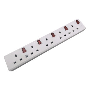 HAOYONG UK <strong>Multi</strong> Plug <strong>Socket</strong> Extension 5 <strong>Way</strong> Extension Board Heavy Duty Power Strip - Product Image 2