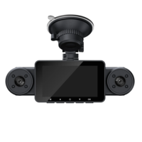 Caméra embarquée Relee 4 canaux 170° pour voitures, 1080P/2K, WiFi, GPS, vision nocturne, capteur G, enregistrement en boucle, écran 3,0 pouces, LED intégrée