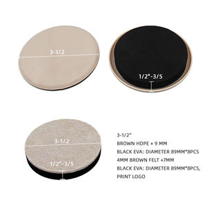 Glissière de <span class=keywords><strong>meubles</strong></span> robuste beige de haute qualité 89mm (3.5 ") Durable lavable écologique réutilisable amovible pour toute surface - Product Image 3