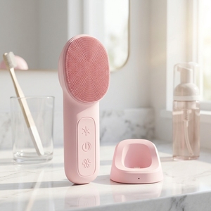 Appareil de nettoyage du <span class=keywords><strong>visage</strong></span> électrique en <span class=keywords><strong>silicone</strong></span>, très bien noté, étanche IPX7, pour hommes et femmes, exfoliant, massage, spa - Product Image 1