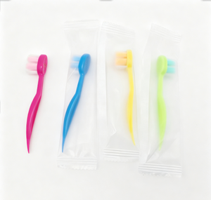 Brosse à dents jetable pré-pastée pour usage domestique et en voyage, avec <span class=keywords><strong>dentifrice</strong></span> intégré, pratique pour éliminer la plaque dentaire et le tartre, nettoyage en profondeur - Product Image 1