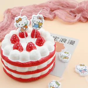 2023 Plate Print Kitty Cat Birthday Candle Cute Birthday Candles For Sell