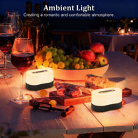Lanterne de camping LED magnétique 6600mAh |   Lampe rechargeable Type-C à 11 modes avec batterie externe pour le camping et la pêche