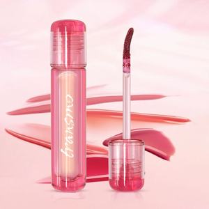 Tube de brillant à lèvres rond en gros, contenant vide transparent pour rouge à lèvres, flacon transparent pour blush liquide avec grande brosse 4,5-6,7 ml - Product Image 1