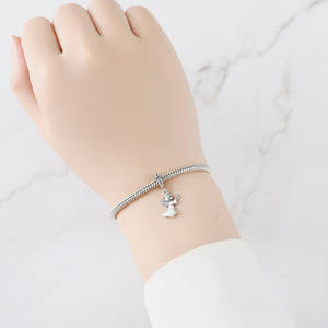 Colgante de cruz de ángel de cobre blanco de gran venta, accesorio de alta gama para pulseras y collares DIY, venta al por mayor - Product Image 5