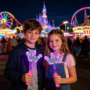 Bâton lumineux LED personnalisé en forme de couronne, 10,5 pouces, avec impression UV double face pour le branding - Product Image 3