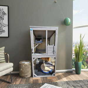 Grande grande lusso su misura Multi-livello in legno gatto casa per interni all'aperto impermeabile animali domestici gabbia - Product Image 3