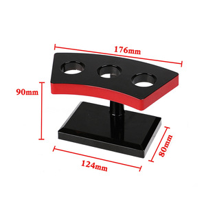 Support à baguettes en plastique de style japonais, rectangulaire noir, design oriental, pour service de sushis, plat à glace, support à baguettes - Product Image 5