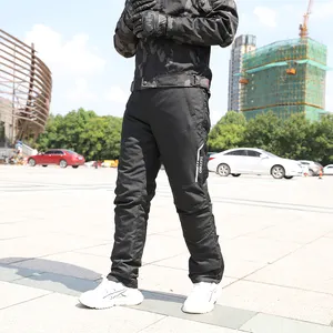 DIYAMO पुरुष ऑफ-रोड जींस सांस लेने योग्य पेशेवर सुरक्षा हटाने योग्य सुरक्षात्मक गियर फैशन मोटरसाइकिल पैंट