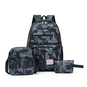 USB Panelled Large Capacity Laptop External Frame <b>Backpack</b> Physiological Curve Back Casual Zipper Waterproof Polyester - Product Image 6
