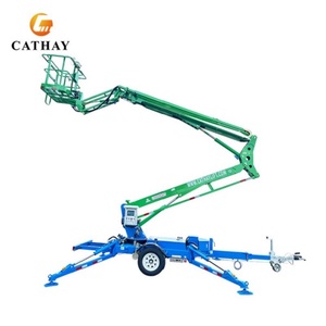 Hydraulic Articulated Telescopic Towable Spider <strong>Boom</strong> <strong>Lift</strong> with Bucket - Product Image 4