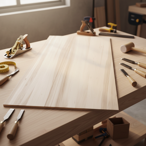 공장 공급 저렴한 가격 포플러 원목 판재 접착 패널 목재 1220x2440mm 가구 건축용 - Product Image 4