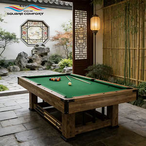 Tavolo da Biliardo S.Q.F 2025 Personalizzato da 8 Piedi Moderno di Lusso 3 in 1 Multigioco in Legno da <span class=keywords><strong>Snooker</strong></span> con Sponde in MDF e Palle da Biliardo - Product Image 3