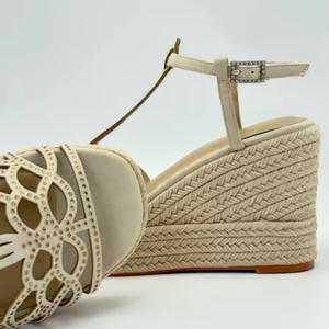 Design estivo nuovo stile Versatile con zeppa e <span class=keywords><strong>tacco</strong></span> <span class=keywords><strong>interno</strong></span> con suola spessa sandali Casual da donna - Product Image 5