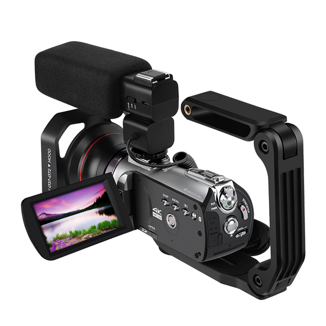 Super 4k Live Video Streaming Broadcasting Digital Video Camera With Touch Display