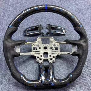 Volante de Fibra de Carbono con Luces LED para Ford <span class=keywords><strong>Mustang</strong></span> GT V6 EcoBoost <span class=keywords><strong>Shelby</strong></span> GT350 <span class=keywords><strong>GT500</strong></span> GT 2018 2019 <span class=keywords><strong>2020</strong></span> 2021 2022 - Product Image 4
