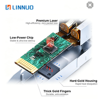 Module de fibre optique multimode 100GBASE-SR4 QSFP28 100G 850nm 100m avec connecteur MPO MTP, compatible MSA, faible consommation d'énergie