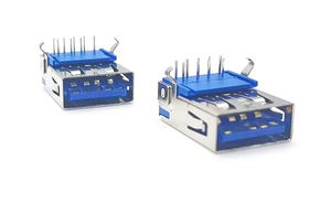 USB3.0 Enchufe hembra Ángulo recto DlP Plástico azul 9P - Product Image 6