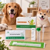 Kit de Détection Rapide pour Animaux de Compagnie, Pack Individuel, Cassette de Test Diagnostique pour Animaux, Résistante à la Lumière et à l'Humidité