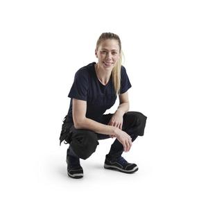 BLAKLADER - 719216458699C42 Pantalones artesanos elásticos de 4 vías para mujer Azul marino oscuro/Negro-PANTALÓN DE TRABAJO EAN 7330509741719 - Product Image 4