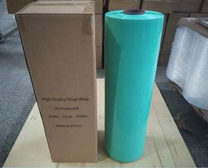 100gauge*500mm*6000ft Packaging Wholesale Large <strong>Rolls</strong> of Agriculture Silage Wrap Film <strong>Roll</strong> - Product Image 1
