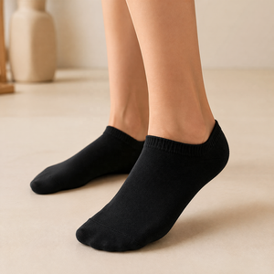 Chaussettes courtes OEM blanches, noires, grises, à coupe basse, avec logo personnalisé, pour hommes, décontractées - Product Image 2