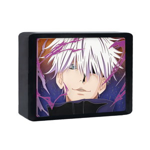 Manga Satoru Gojo Boîte à Ombre de Chevet Encadrée Boîte à Lumière Découpée en Papier Imprimé 3D <span class=keywords><strong>Lampe</strong></span> Personnalisée avec Différentes Couleurs Led Nuit - Product Image 2