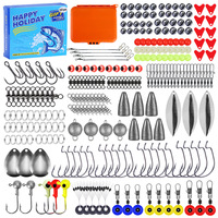 Ensemble de matériel de pêche transfrontalier, boîte de cadeaux de Noël, boîte à l'aveugle, matériel de pêche, appât, tous les jours, toutes les saisons, 78 pièces, 101 pièces