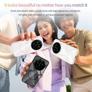 Étui de téléphone TPU+PC avec matériau cristallin ultra magnétique anti-jaunissement, texture anti-traces de doigts, étui de téléphone pour Xiaomi 17 Ultra - Product Image 5