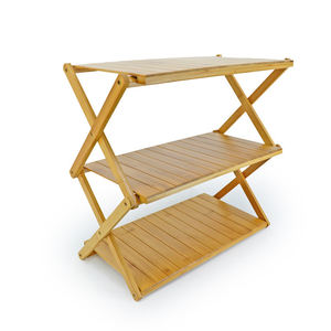 Étagère à chaussures pliable en bois moderne, armoire de conception, présentoir à domicile, support de rangement, armoires, organisateur, étagère - Product Image 3