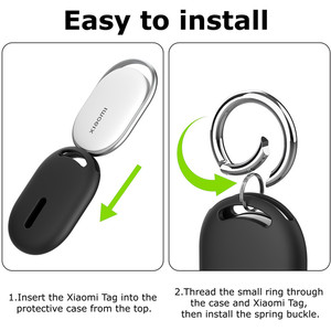 Étui en silicone étanche anti-perte pour <span class=keywords><strong>Xiaomi</strong></span> Tag, compatible avec les enfants, idéal pour localisateur porte-clés respectueux de la peau - Offre Spéciale - Product Image 2