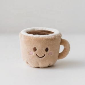 カスタム漫画コーヒーカップぬいぐるみキーチェーンかわいいバッグペンダントカワイイふわふわぬいぐるみ人形枕 - Product Image 6