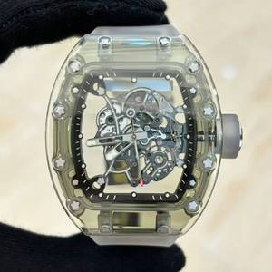 Montre mécanique automatique de luxe haut de gamme pour homme, avec tourbillon transparent et squelette, idéale pour le sport et les affaires - Product Image 1