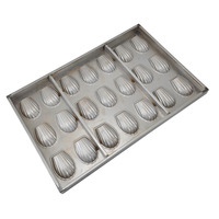 Haute qualité personnalisé industriel Alusteel métal cuisson Madeleine moule 400x600 coquille pain moule antiadhésif Cupcake tasse gâteau plateaux ensemble