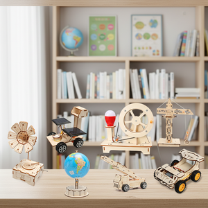 Kit STEM, Juego <span class=keywords><strong>de</strong></span> Experimentos Científicos, Equipo Educativo <span class=keywords><strong>para</strong></span> Niños, Ciencia y Tecnología, Física en Madera, Pequeñas Invenciones, Manualidades DIY - Product Image 3