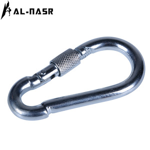 Carabiner 10mm 8mm Steel Safety Link <b>Lockable</b> Outdoor Use - Product Image 4