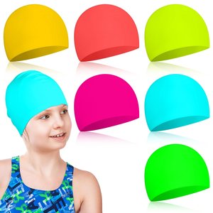 Cómodo <span class=keywords><strong>gorro</strong></span> de natación de silicona estampado para niños, mujeres y hombres, <span class=keywords><strong>gorro</strong></span> de natación antideslizante impermeable - Product Image 3