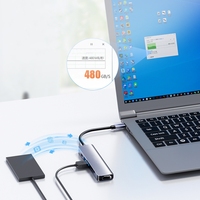 Hub USB3.0 Tipo-C 4K 60Hz PD 60W Metálico Multi-Puerto con Carga y Transferencia de Datos 6 en 1 para Teléfonos Móviles - En Stock