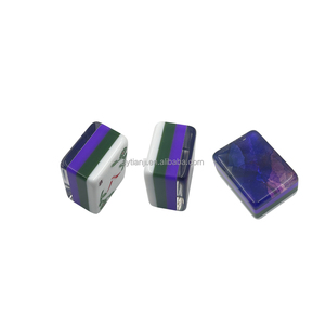 Fournitures de Mahjong : Tuiles de Mahjong uniquement, tuiles de Mahjong en acrylique de luxe gravées à 4 couches, format voyage - Product Image 2