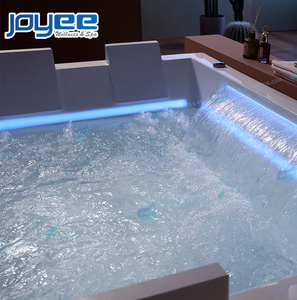 Joyee cao cấp phong cách mới 2 người lãng mạn dẫn thác nước và 3 mặt váy Whirlpool massage bồn tắm Whirlpool tắm - Product Image 5