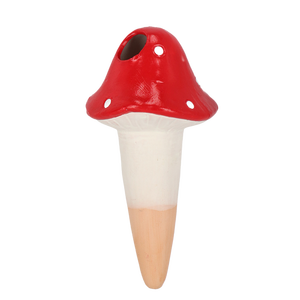 Esschert Design Abreuvoir pour plantes en terre cuite, épis d'agaric <span class=keywords><strong>mouche</strong></span> auto-arrosant en terre cuite, épis d'arrosage pour plantes champignons rouges - Product Image 1