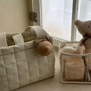 Sac de maternité personnalisé grand format pour femme, rembourré et doux, sac de rangement pour sorties, sac de voyage léger à porter à la main - Product Image 4