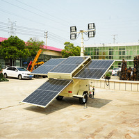 LICHO Solar-Diesel DC-betriebener Mobiler Beleuchtungsturm IP65 Metallhalogenidlampe 5-9M für Notbeleuchtung 3 Jahre Garantie 50000