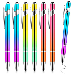 Bolígrafo de Aluminio con Punta Táctil y Color Degradado, 1.0 mm, Impresión Personalizada, Regalo Creativo al por Mayor - Product Image 3