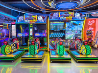Simulateur de Moto en Promotion : Machine de Jeu d'Arcade à Mouvement Complet pour Adultes – Idéal pour Centres de Divertissement Intérieurs