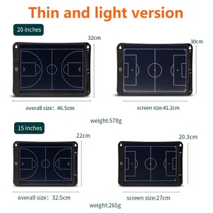 15/20 pouces LCD tableau d'entraînement numérique <span class=keywords><strong>basket</strong></span>-ball Football <span class=keywords><strong>tablette</strong></span> d'écriture avec échecs Football <span class=keywords><strong>basket</strong></span>-ball équipement d'entraînement - Product Image 4