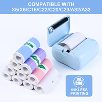Papier autocollant thermique mini blanc pour étiquettes, reçus, rouleaux d'imprimante portables pour utilisation express, pour photos et images