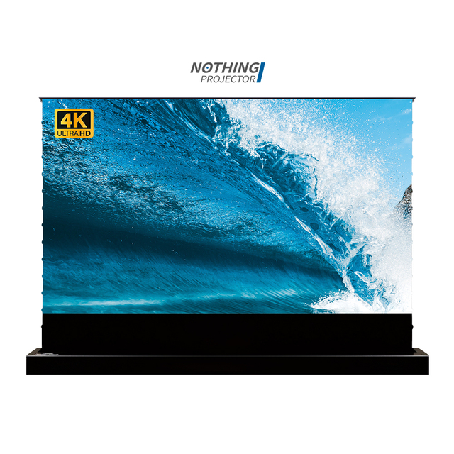 4K Home Cinema UST Projector Screen Floor Motorized ALR Electric CBSP Material 170 View Angle
